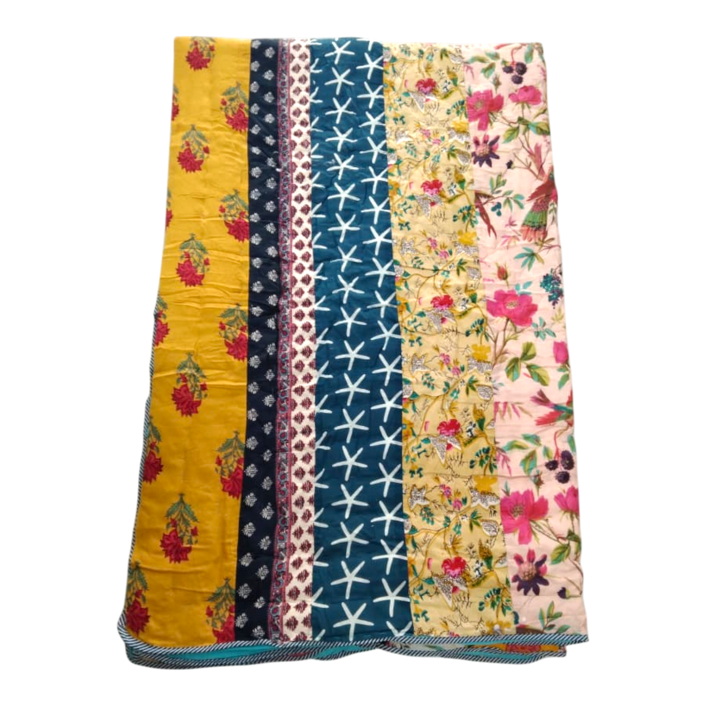 Patchwork Cotton cambric single Quilt
