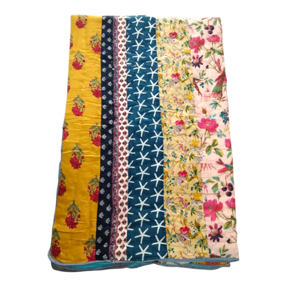 Patchwork Cotton cambric single Quilt
