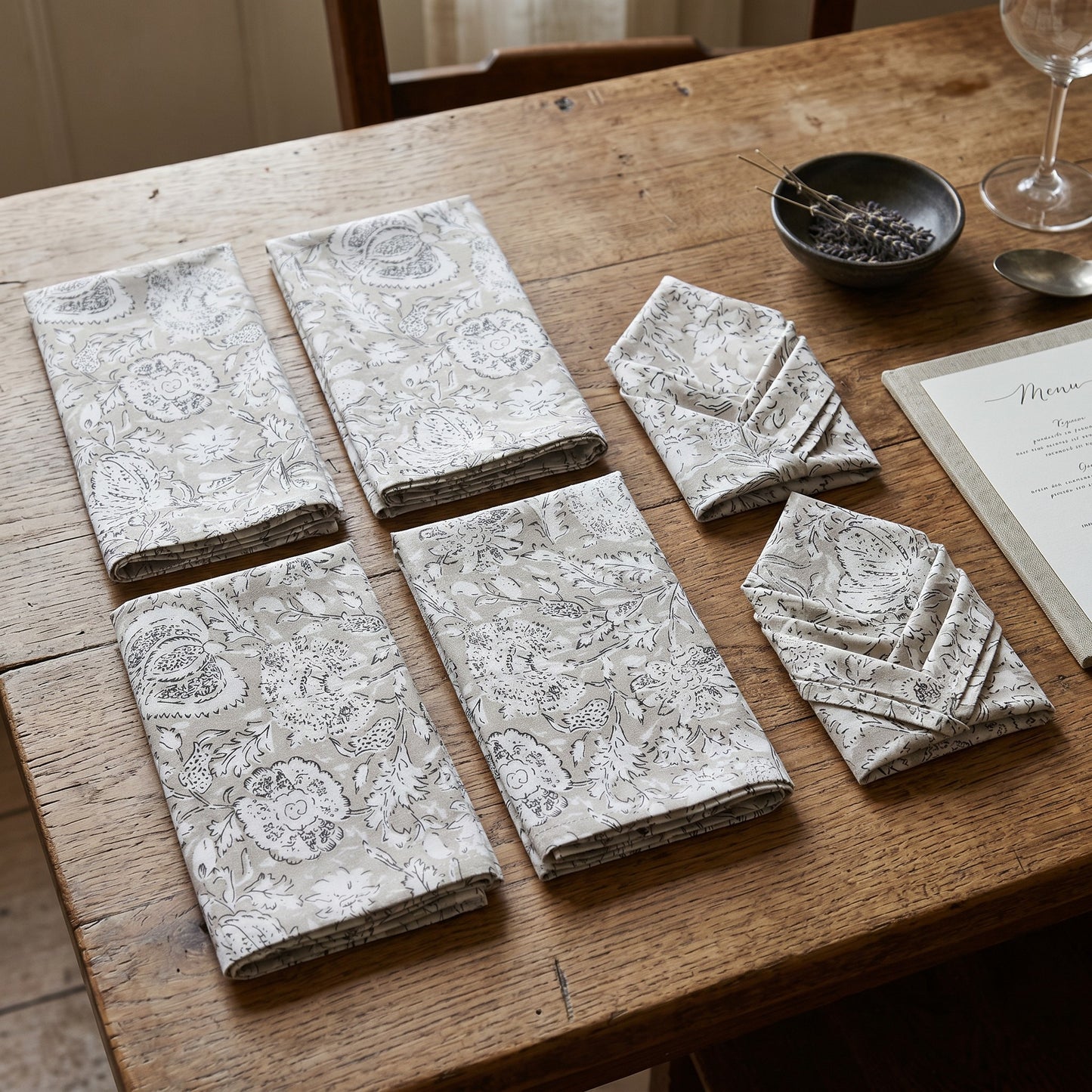 Set of 6 Cotton Cambric Napkins