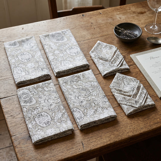 Set of 6 Cotton Cambric Napkins