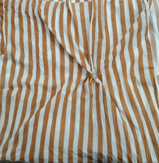 Thick Stripes Cotton cambric 44 inches width Fabric per meter
