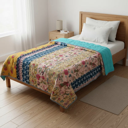 Patchwork Cotton cambric single Quilt