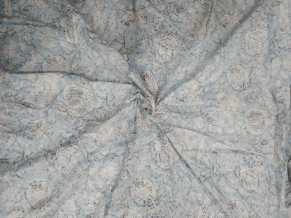 Soft pastel floral cotton cambric width 44 inches Fabric per meter