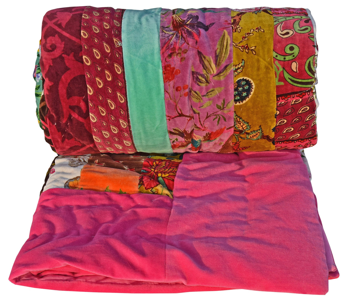 Bird Print 250 GSM Velvet Quilt