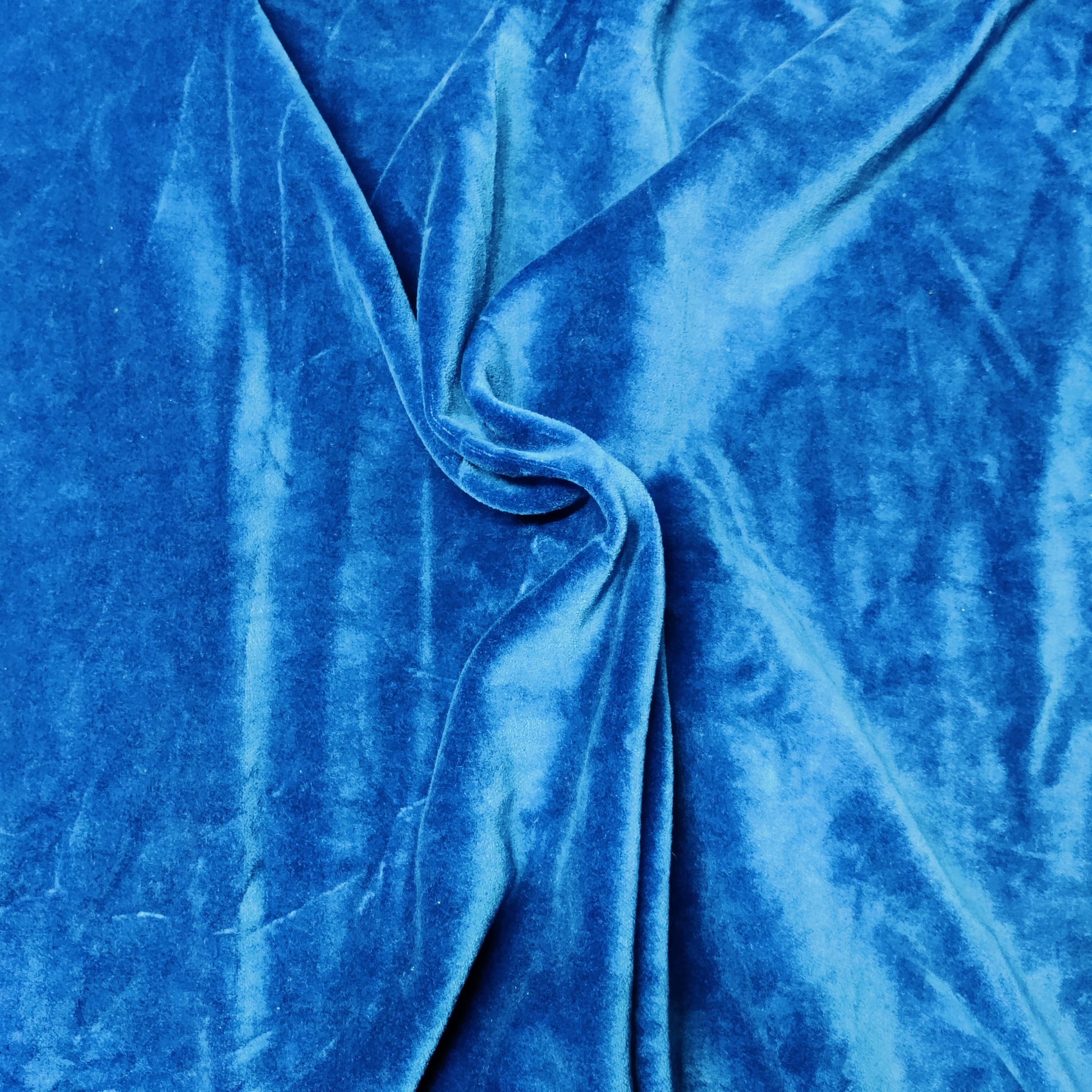 Velvet fabric for upholstery-Blue - The Teal Thread