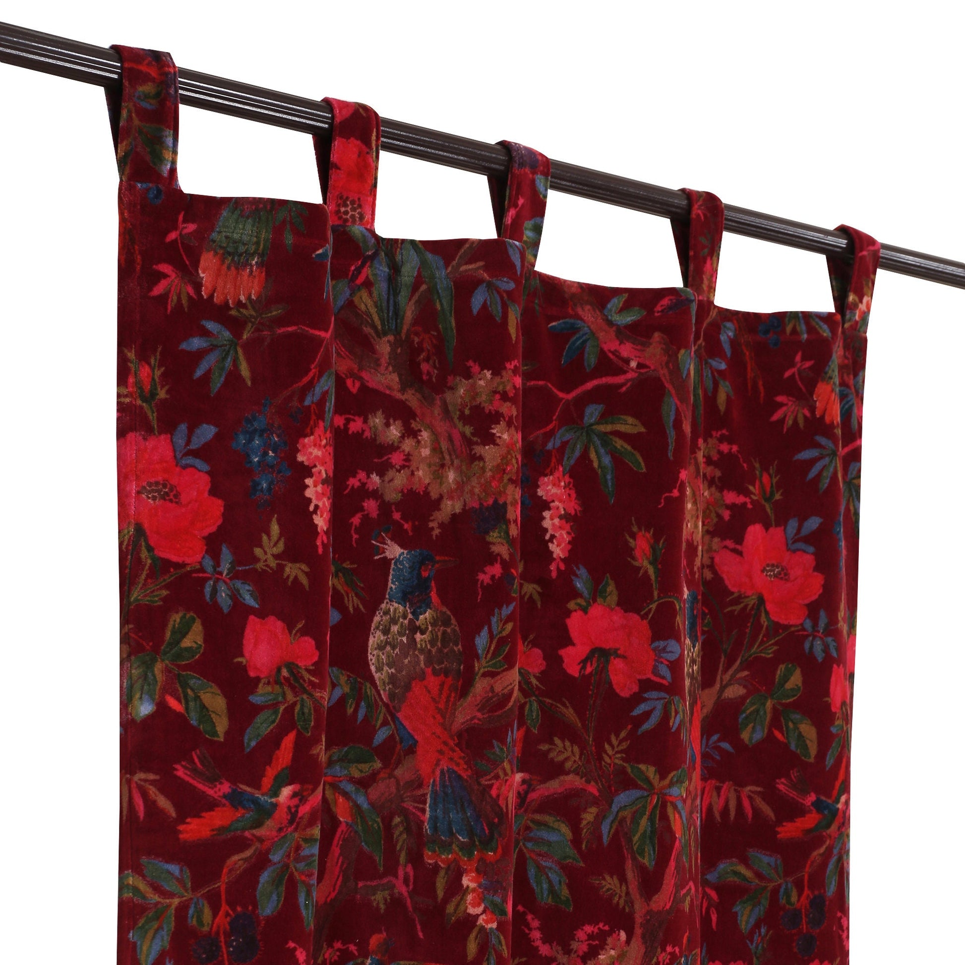 limited time holiday sale Birds of Paradise 1 Velvet Curtain