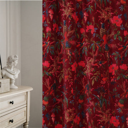 limited time holiday sale Birds of Paradise 1 Velvet Curtain