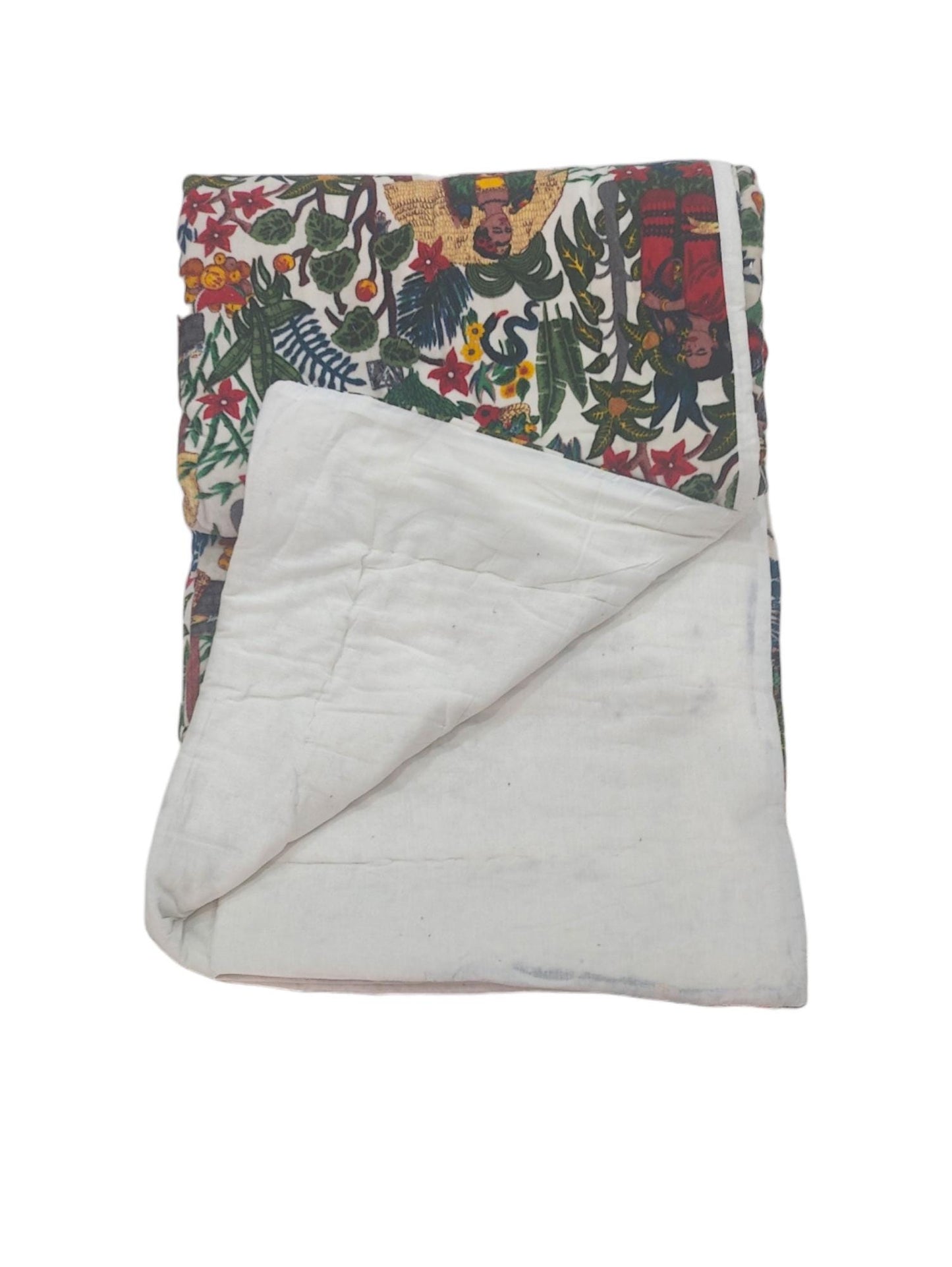 Velvet Quilt Frida Kahlo Inspired white