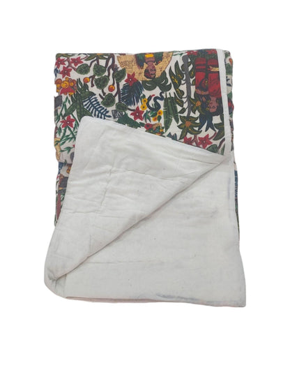 Velvet Quilt Frida Kahlo Inspired white