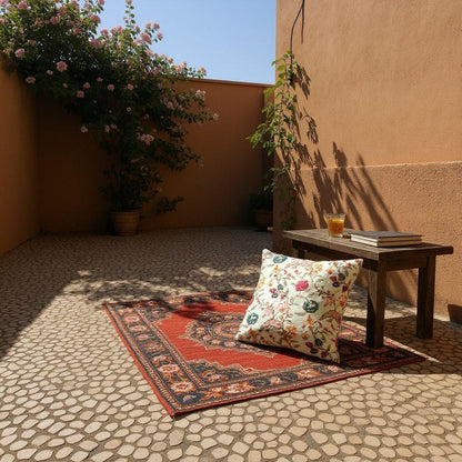 floral cushion cover 18x18 inches