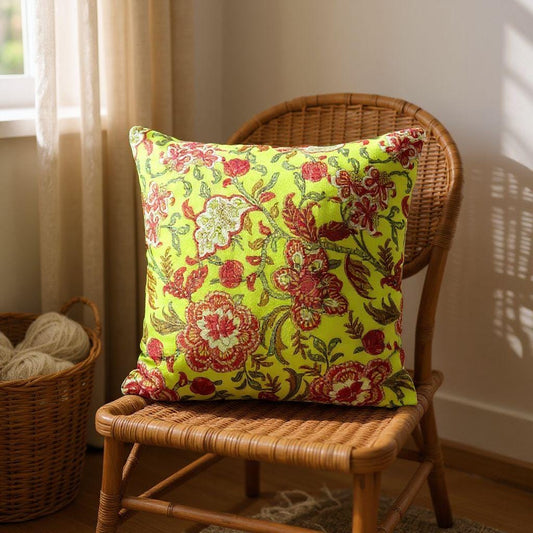 floral cushion cover 18x18 inches