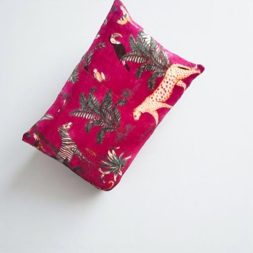 Jungle Velvet Cushion Cover/ Sham cover 30x50 cms