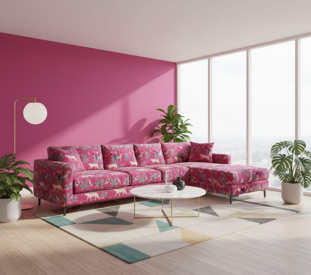 Jungle Print Velvet Fabric for Upholstery