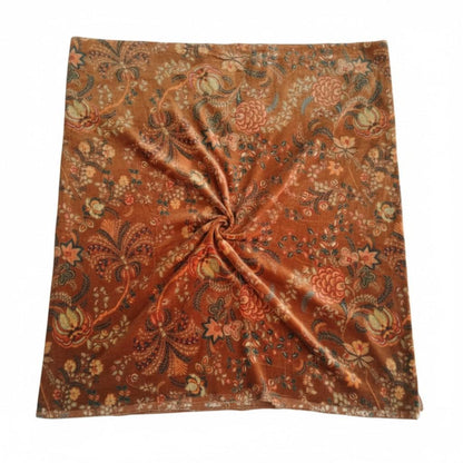 Cotton Velvet Fabric for Upholstery / DIY/ Dresses - Vintage floral Mukut 2