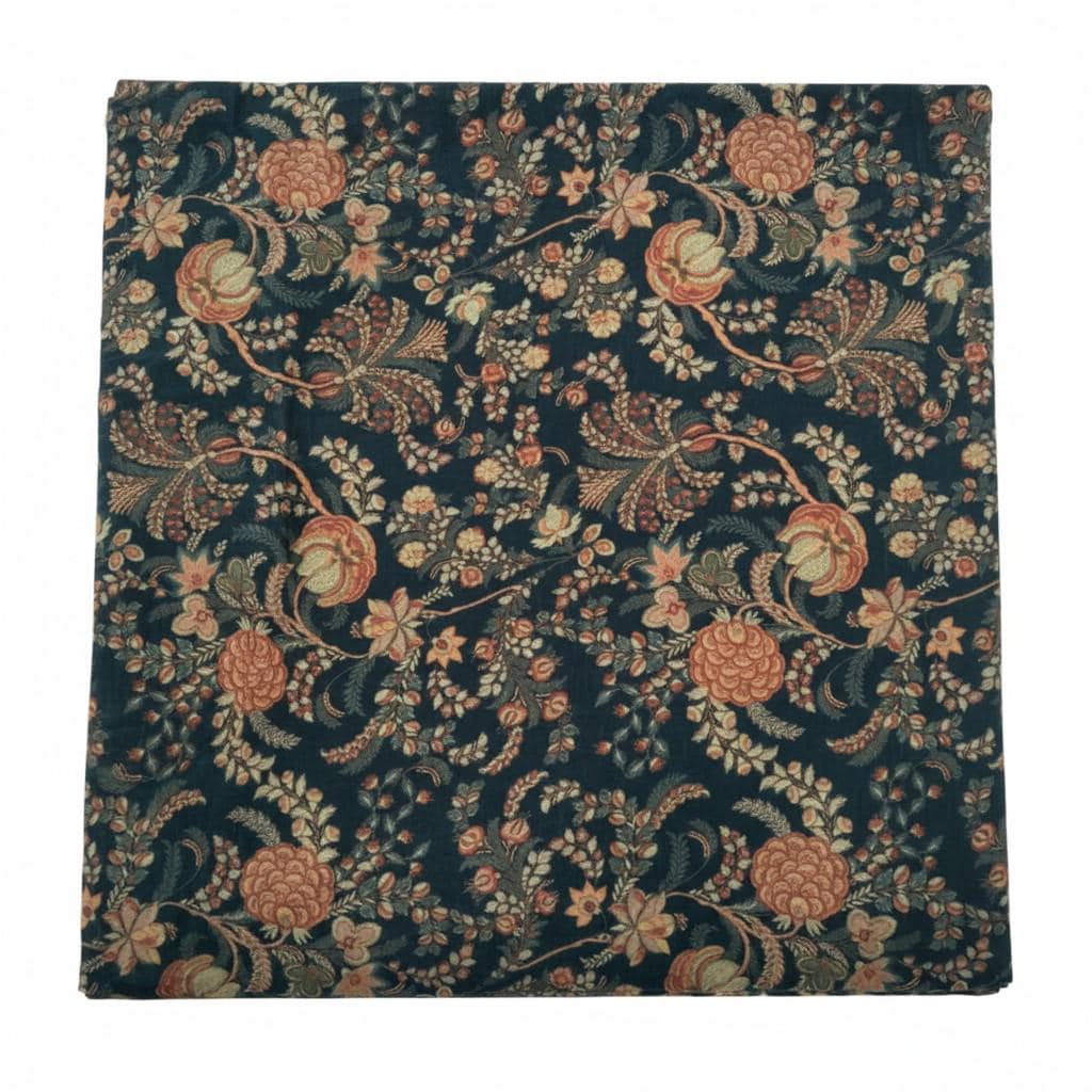 Cotton Velvet Fabric for Upholstery / DIY/ Dresses - Vintage floral Mukut 2