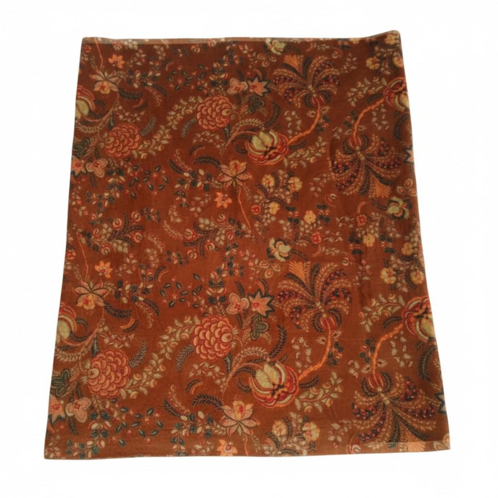 Cotton Velvet Fabric for Upholstery / DIY/ Dresses - Vintage floral Mukut 2