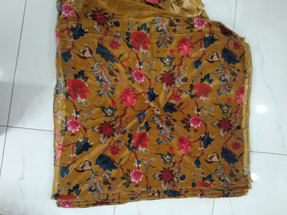 Cotton Velvet Fabric for Upholstery / DIY/ Dresses -Tree of Life