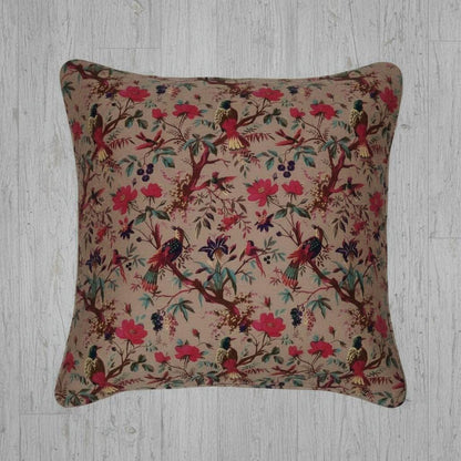 limited time holiday sale Birds of Paradise Velvet Cushion Cover- Dusty Beige OFMD
