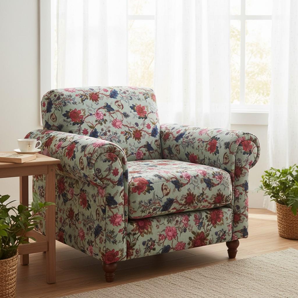 Cotton Velvet Fabric for Upholstery / DIY/ Dresses -Tree of Life