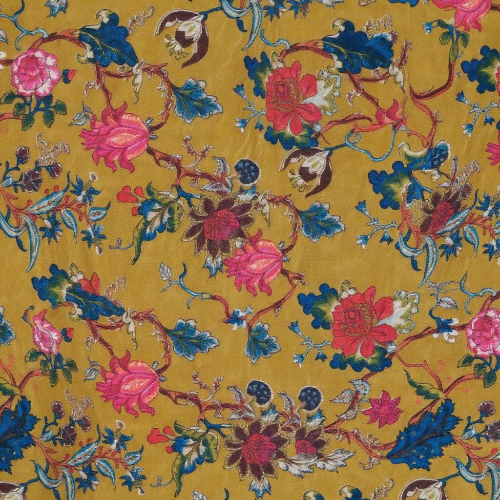 Cotton Velvet Fabric for Upholstery / DIY/ Dresses -Tree of Life