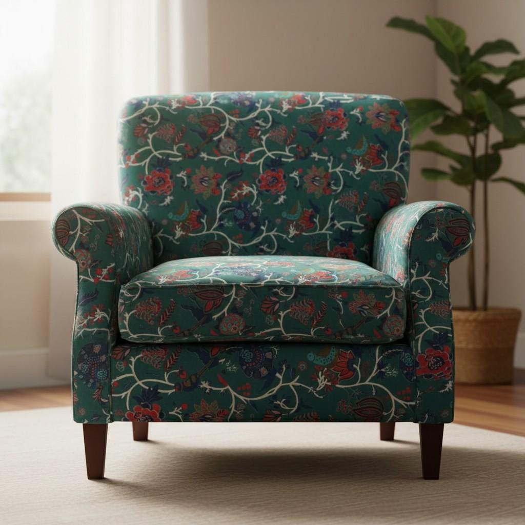 Cotton Velvet Fabric for Upholstery / DIY/ Robe -Peacock