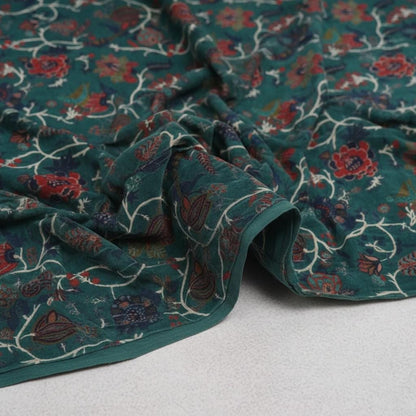 Cotton Velvet Fabric for Upholstery / DIY/ Robe -Peacock