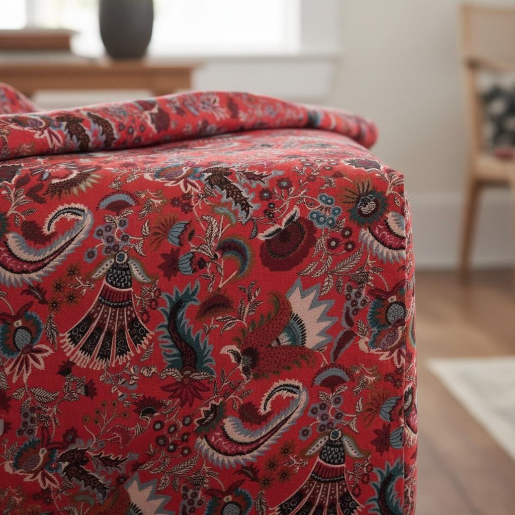 Cotton Velvet Fabric for Upholstery / DIY/ Dresses - Wandering Wildflower Mukut