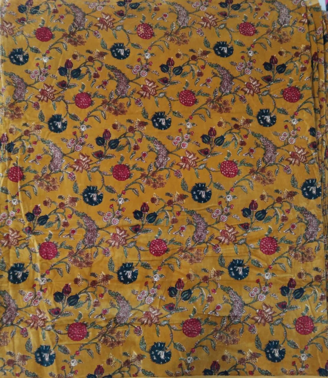 Cotton Velvet Fabric for Upholstery / DIY/ Dresses - Kishori Classic