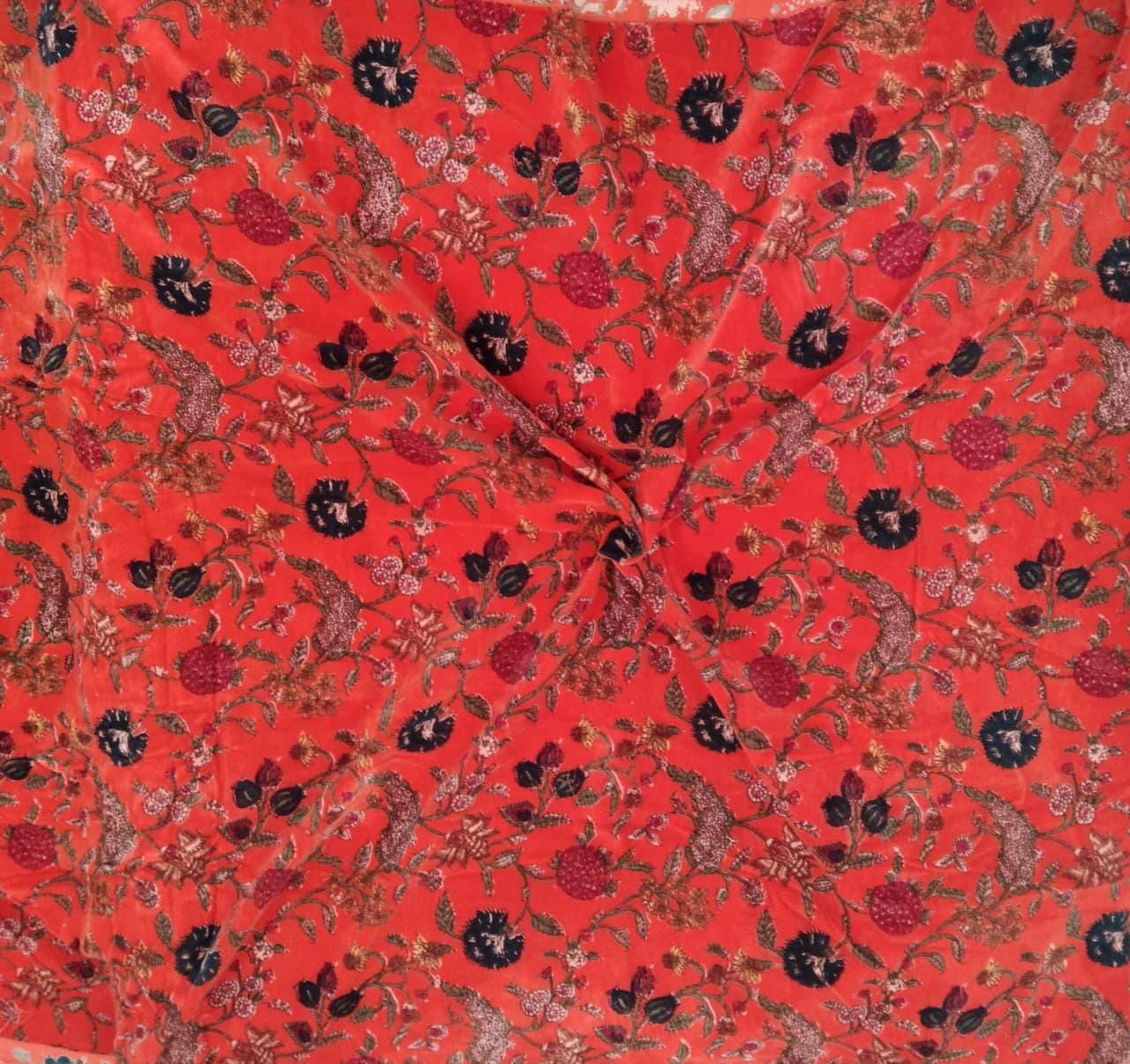 Cotton Velvet Fabric for Upholstery / DIY/ Dresses - Kishori Classic