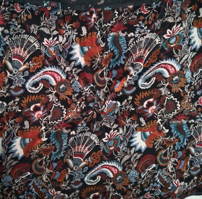 Cotton Velvet Fabric for Upholstery / DIY/ Dresses - Wandering Wildflower Mukut