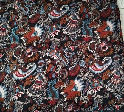 Cotton Velvet Fabric for Upholstery / DIY/ Dresses - Wandering Wildflower Mukut