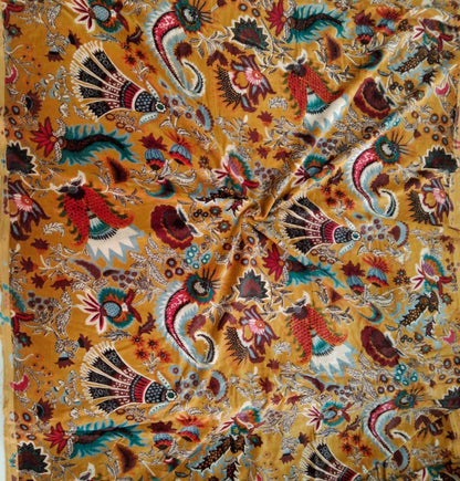 Cotton Velvet Fabric for Upholstery / DIY/ Dresses - Wandering Wildflower Mukut