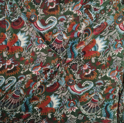 Cotton Velvet Fabric for Upholstery / DIY/ Dresses - Wandering Wildflower Mukut