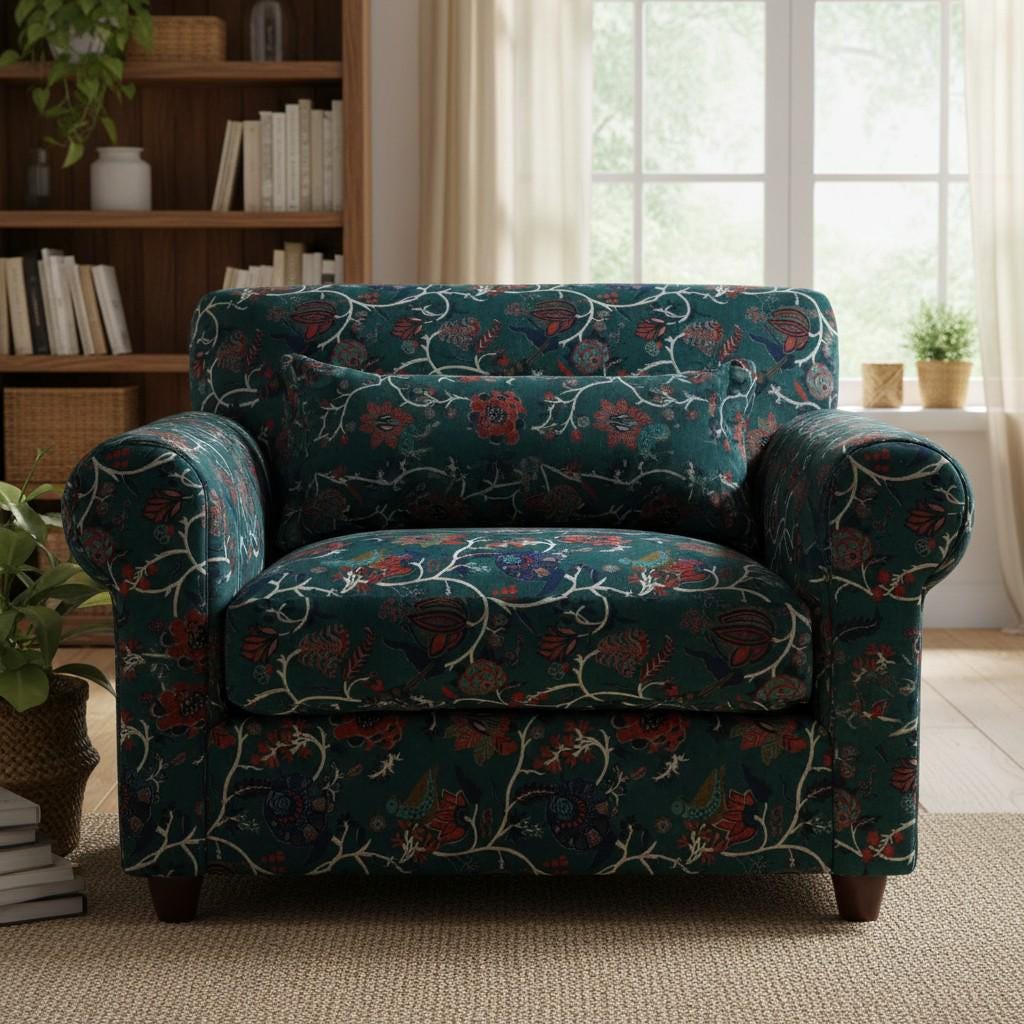 Cotton Velvet Fabric for Upholstery / DIY/ Robe -Peacock