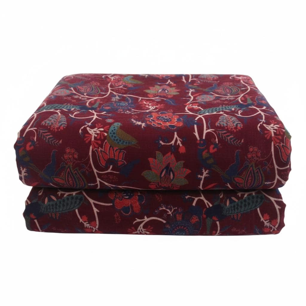 Cotton Velvet Fabric for Upholstery / DIY/ Robe -Peacock