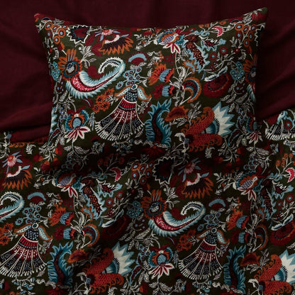 Wandering Wildflower mukut 400 GSM Velvet Quilt with pillow covers