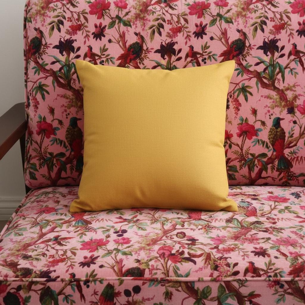 Cotton Velvet Fabric for Upholstery / DIY/ Robe -Birds of Paradise