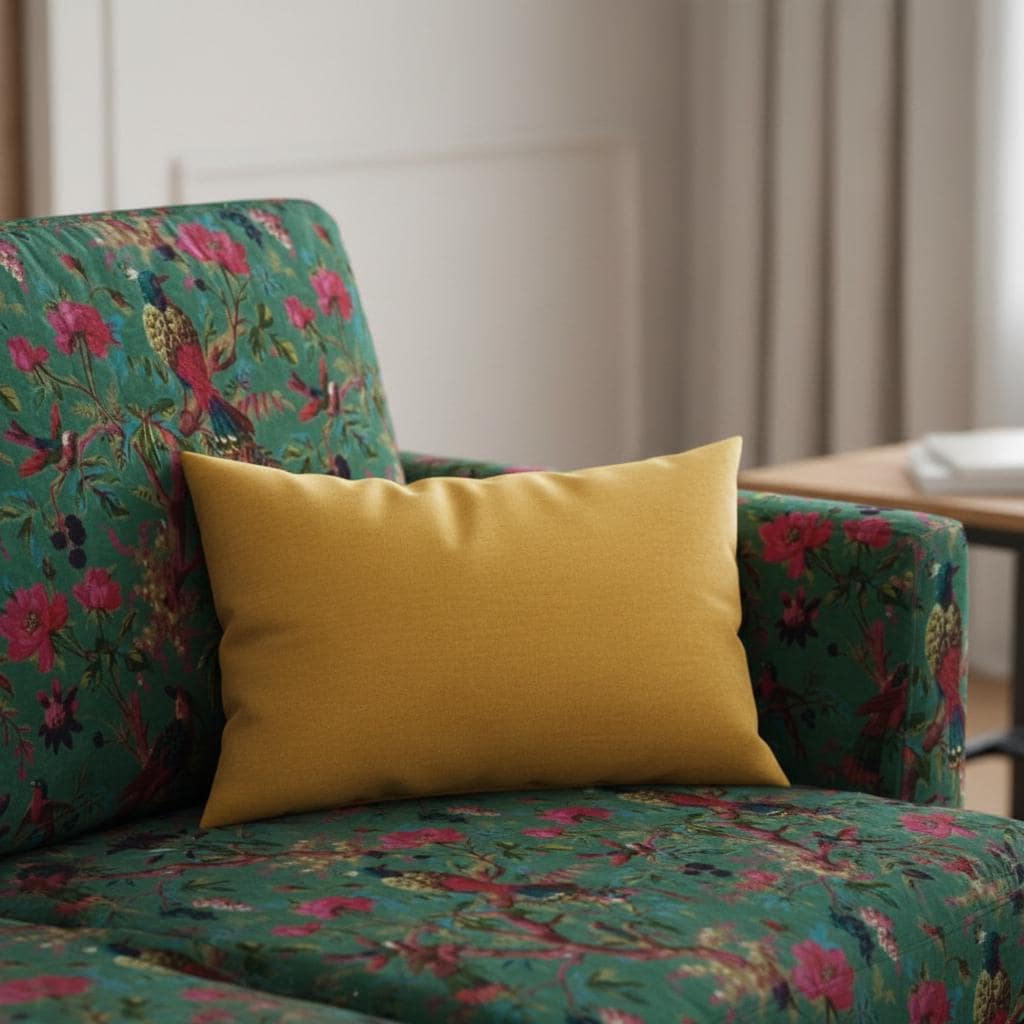 Cotton Velvet Fabric for Upholstery / DIY/ Dresses -Birds of Paradise Green