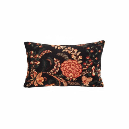 Cotton Velvet Cushion Cover 30 x 50 cm printed Velvet vintage mukut 2 Zipper Closure