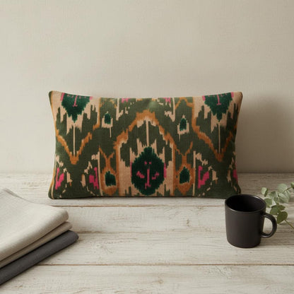 Cotton Velvet Cushion Cover 30 x 50 cm printed Velvet Ekat Zipper Closure