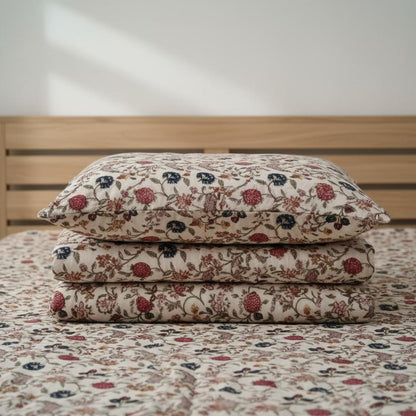 Kishori 400 GSM Cotton Velvet Quilt with pillow covers