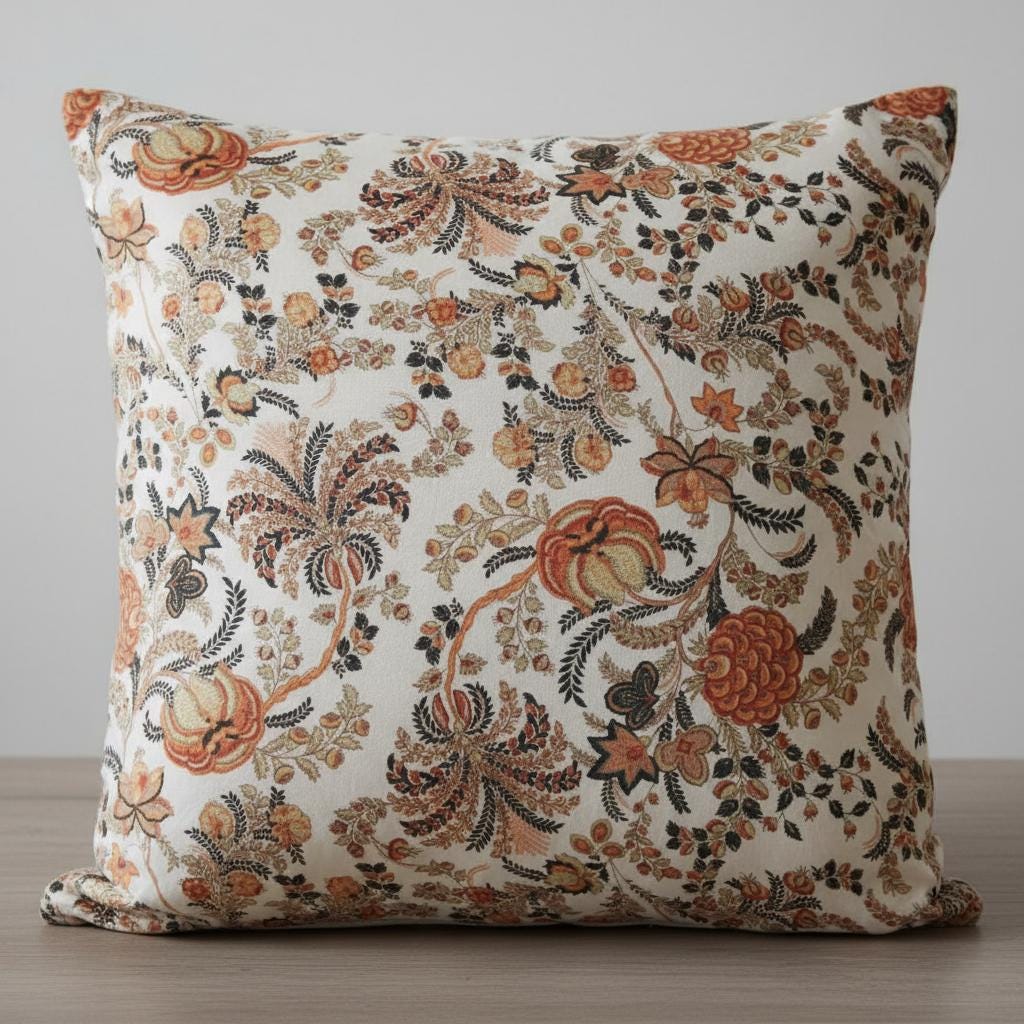 Vintage mukut2 Velvet Cushion Cover- both side printed velvet