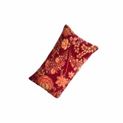 Cotton Velvet Cushion Cover 30 x 50 cm printed Velvet vintage mukut 2 Zipper Closure
