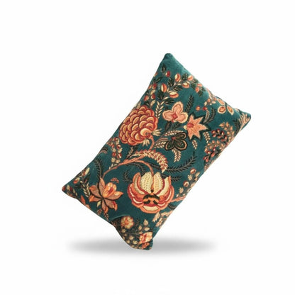 Cotton Velvet Cushion Cover 30 x 50 cm printed Velvet vintage mukut 2 Zipper Closure