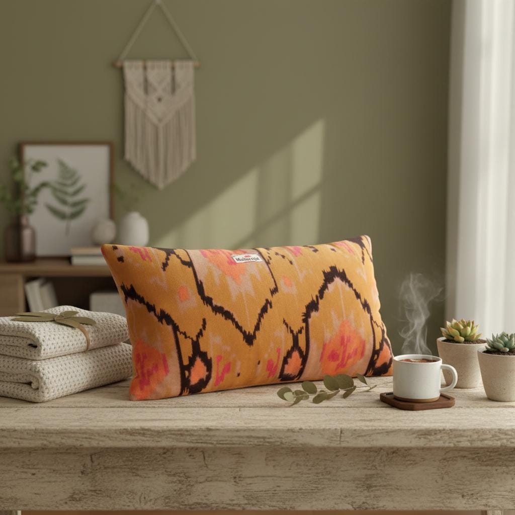 Cotton Velvet Cushion Cover 30 x 50 cm printed Velvet Ekat Zipper Closure