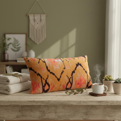 Cotton Velvet Cushion Cover 30 x 50 cm printed Velvet Ekat Zipper Closure