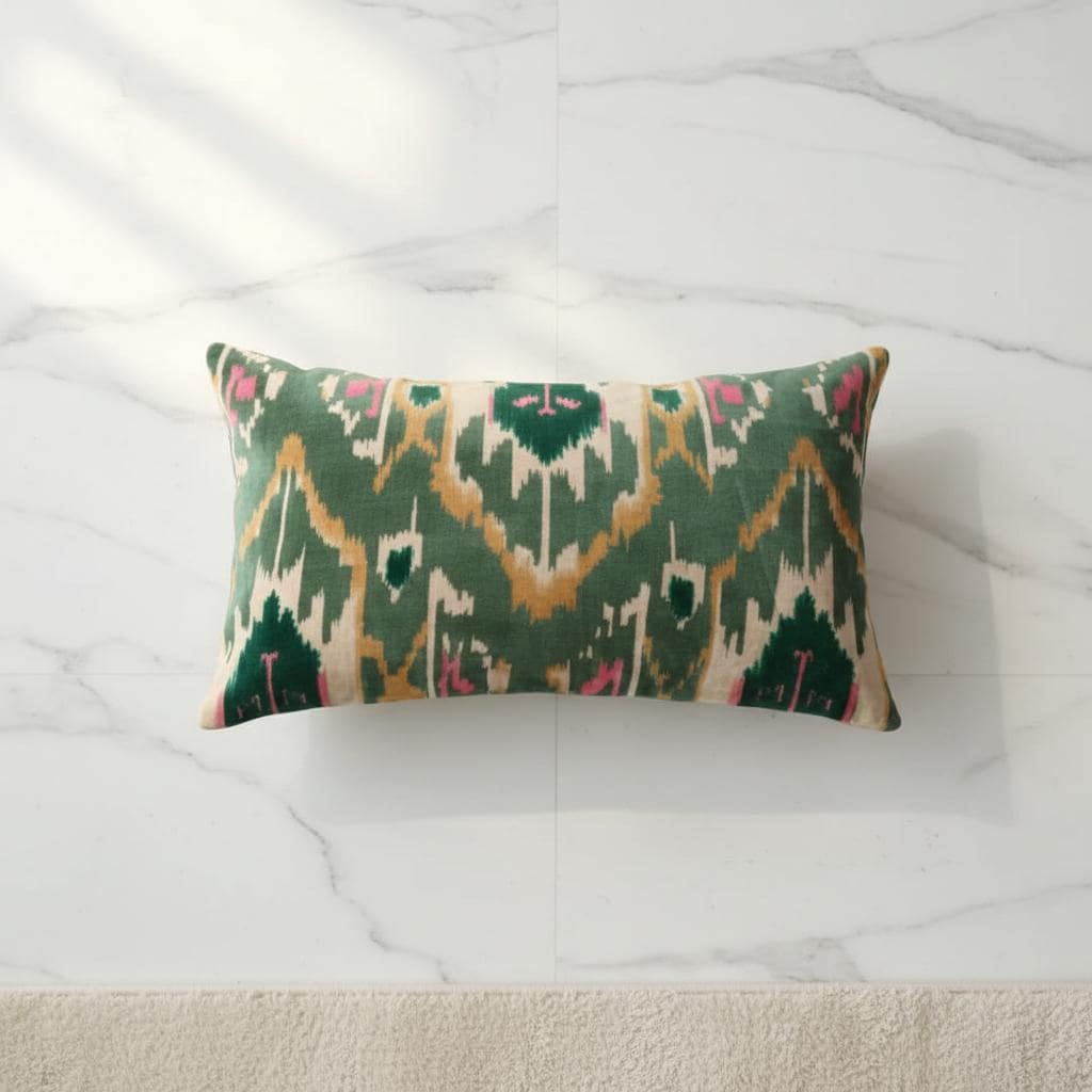 Cotton Velvet Cushion Cover 30 x 50 cm printed Velvet Ekat Zipper Closure