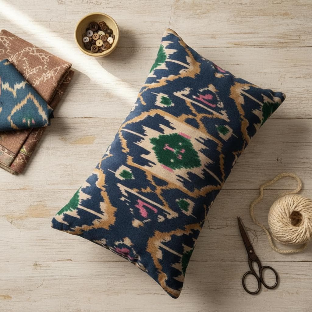 Cotton Velvet Cushion Cover 30 x 50 cm printed Velvet Ekat Zipper Closure