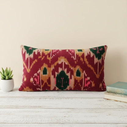 Cotton Velvet Cushion Cover 30 x 50 cm printed Velvet Ekat Zipper Closure