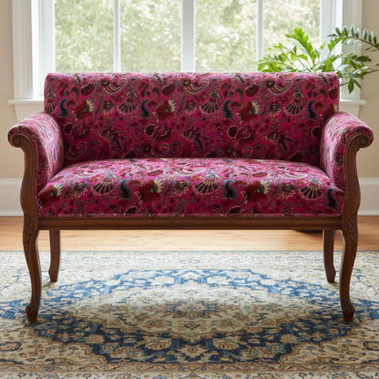 Cotton Velvet Fabric for Upholstery / DIY/ Dresses - Wandering Wildflower Mukut